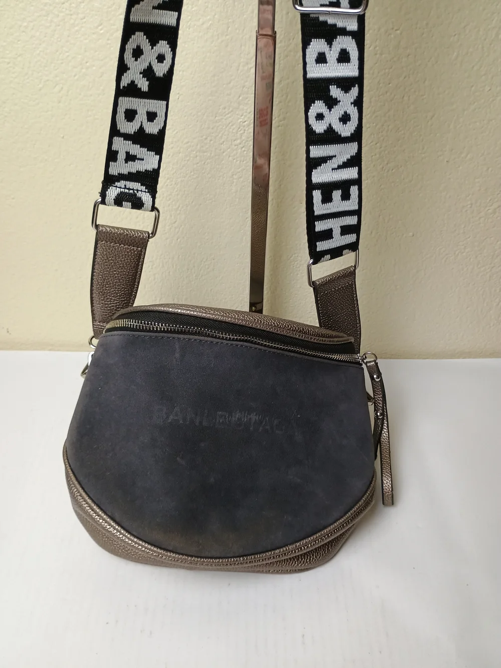 Kuchen & Bag Black and Brown Men's  Sling Bag Metallic - Unisex